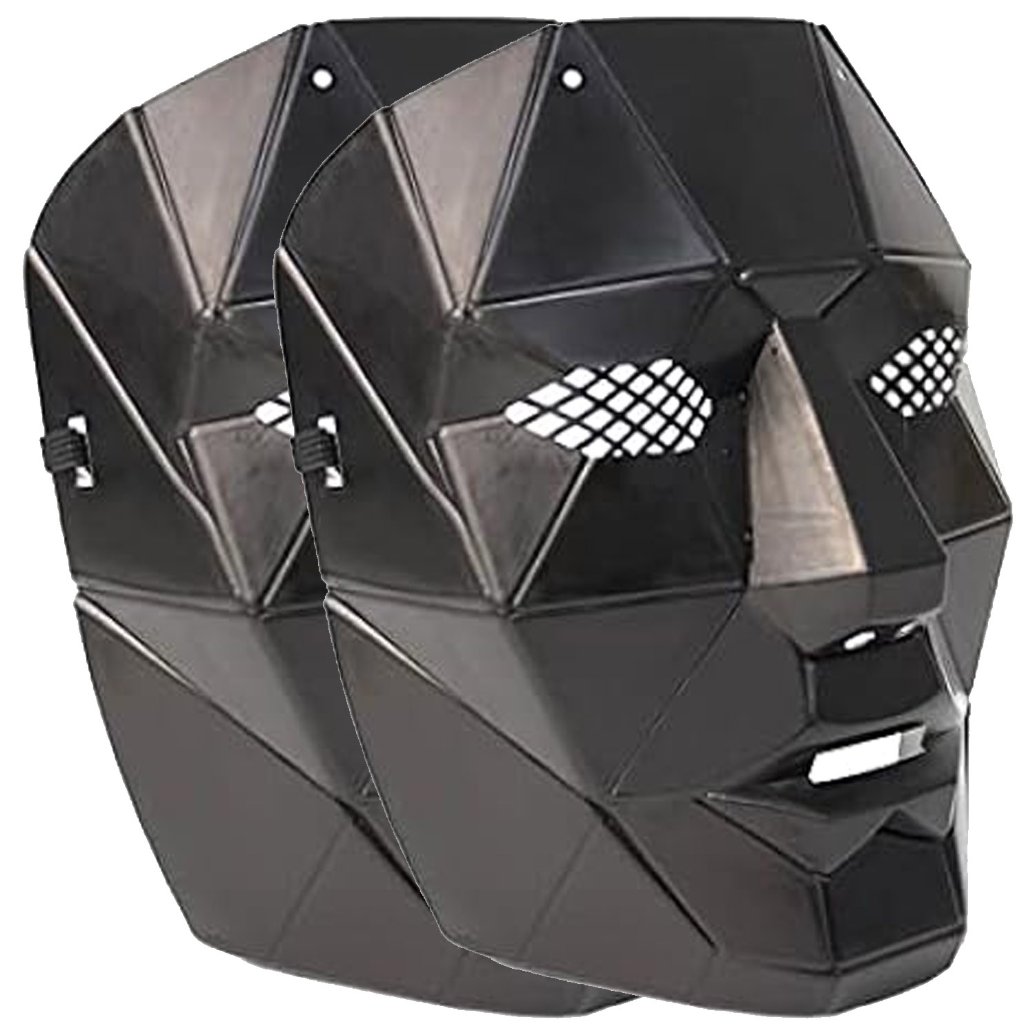 Máscaras para Halloween Skull MXSUI-002-3 2 pzas, 25x18x4cm Plástico PVC Máscara Negra, SkuidBos