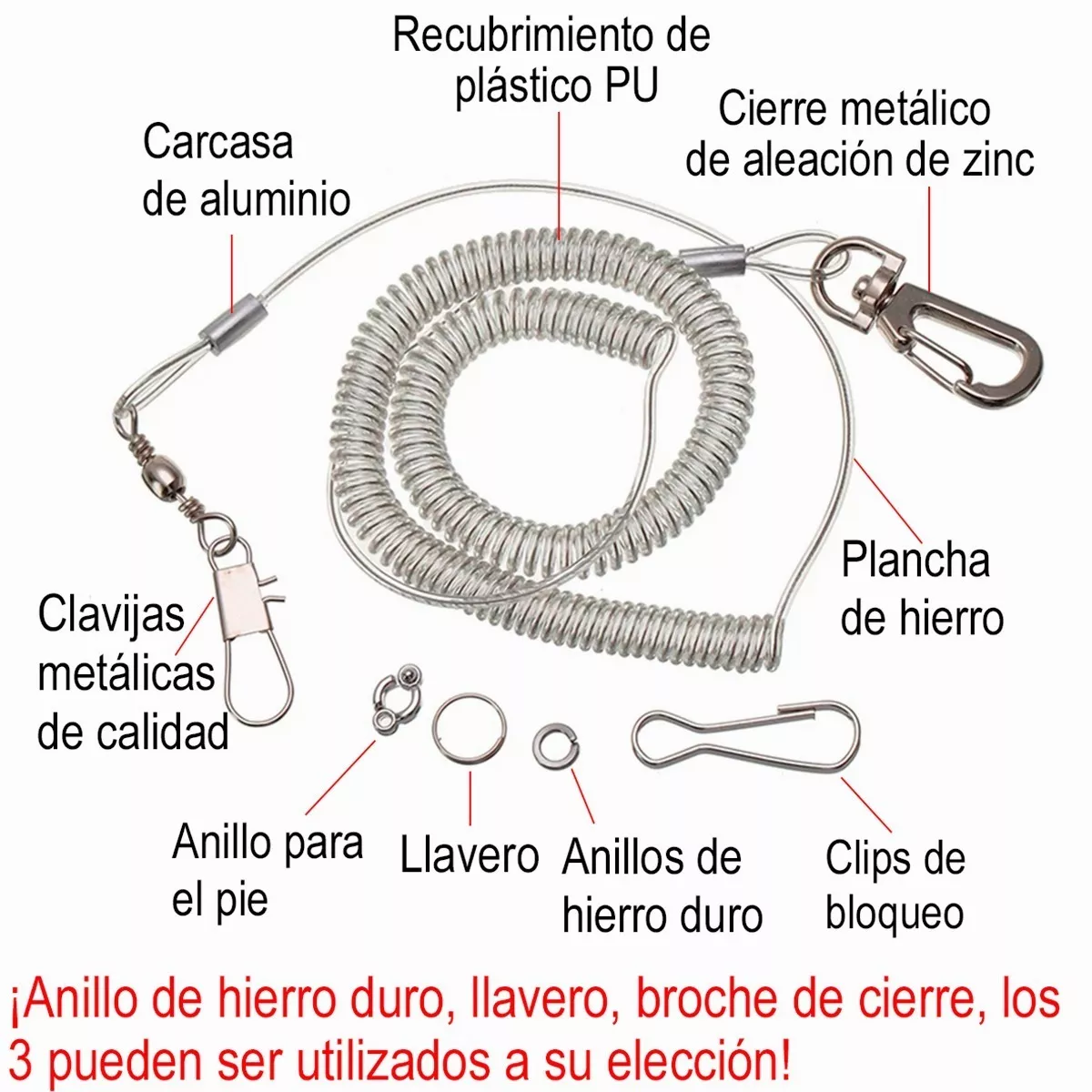 Correa Arnés Anti-mordedura 6 M Flexible Mascota Loro Pájaro