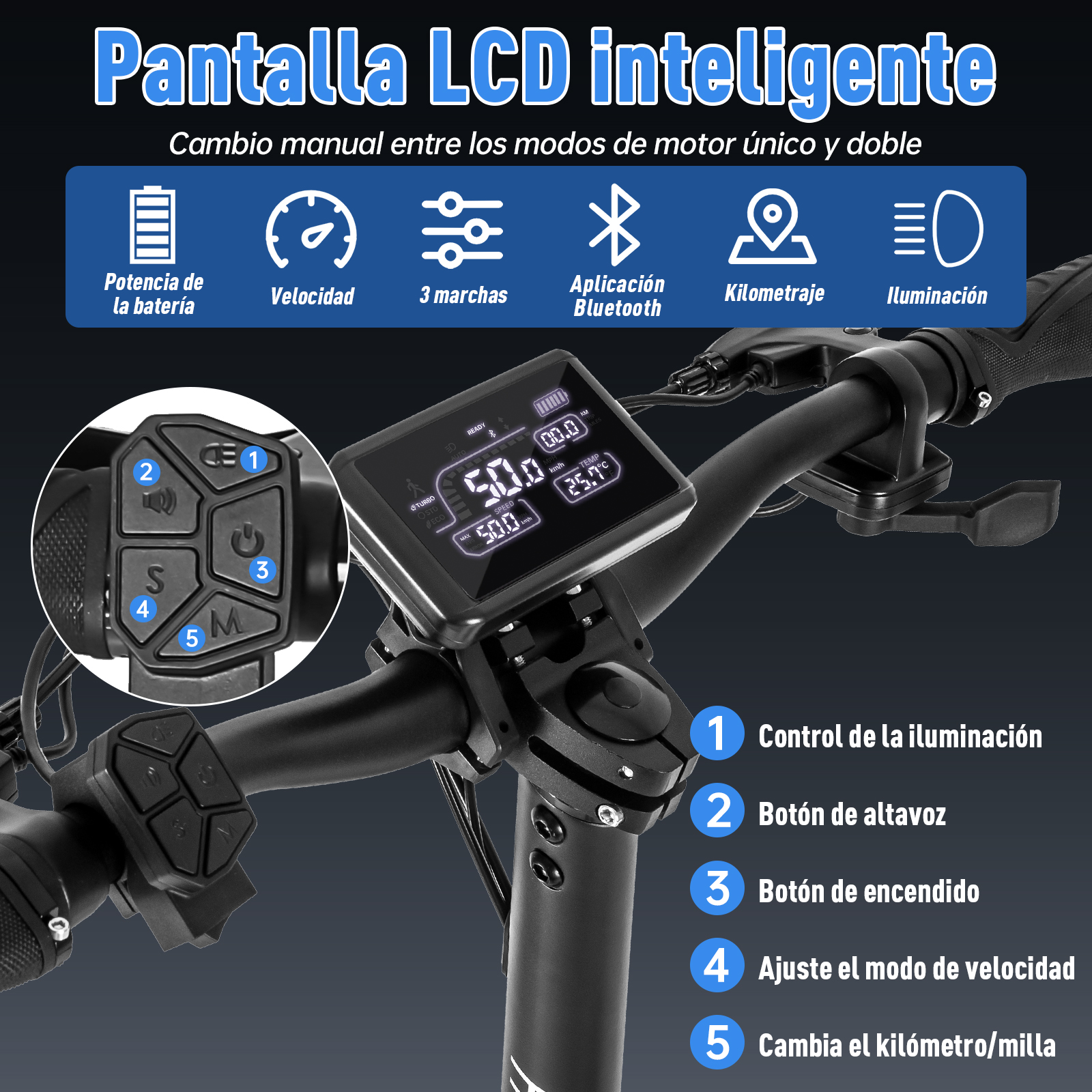 Scooter Eléctrico Honey Whale T8 Gris.