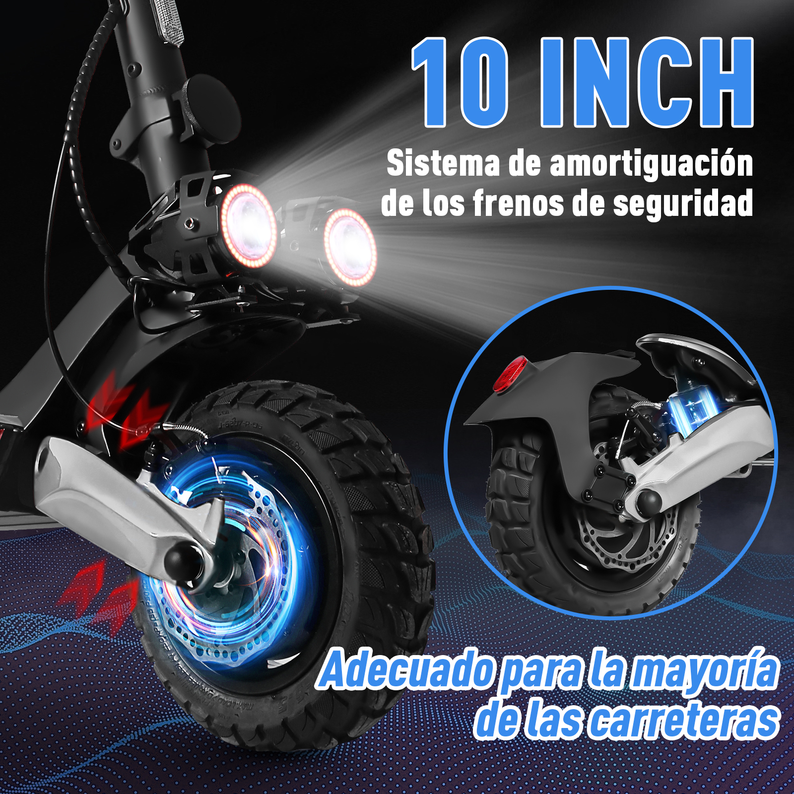 Scooter Eléctrico Honey Whale T8 Gris.