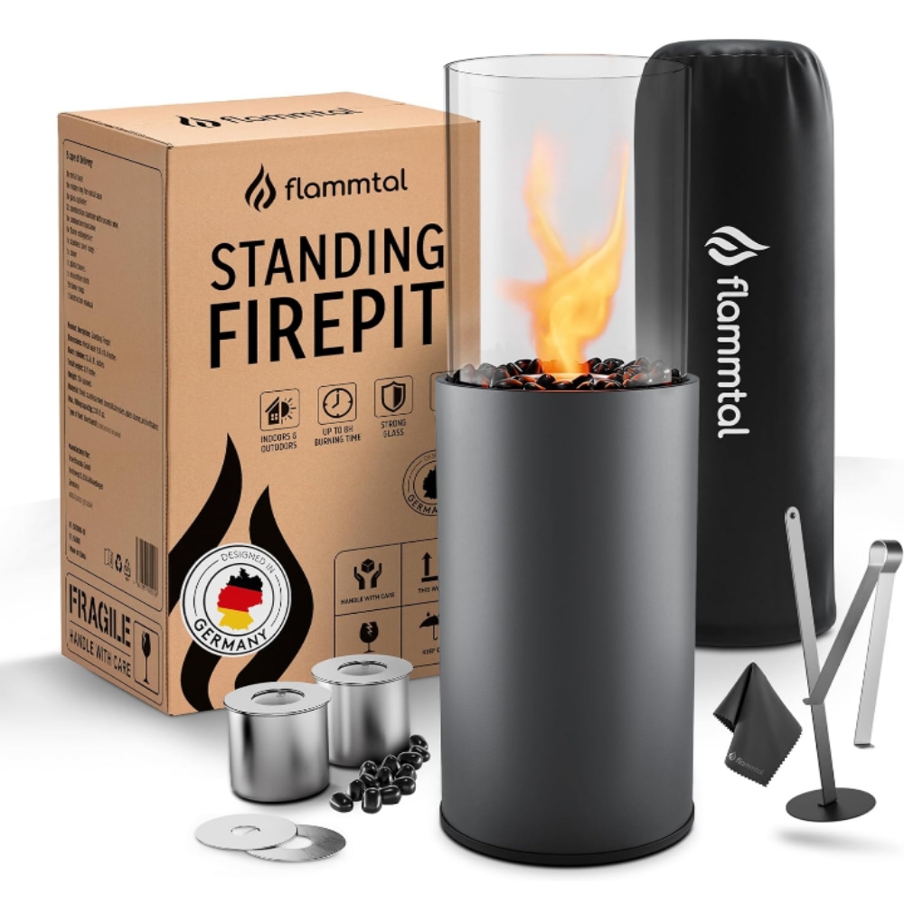 Chimenea grande portátil interior exterior ecológica etanol