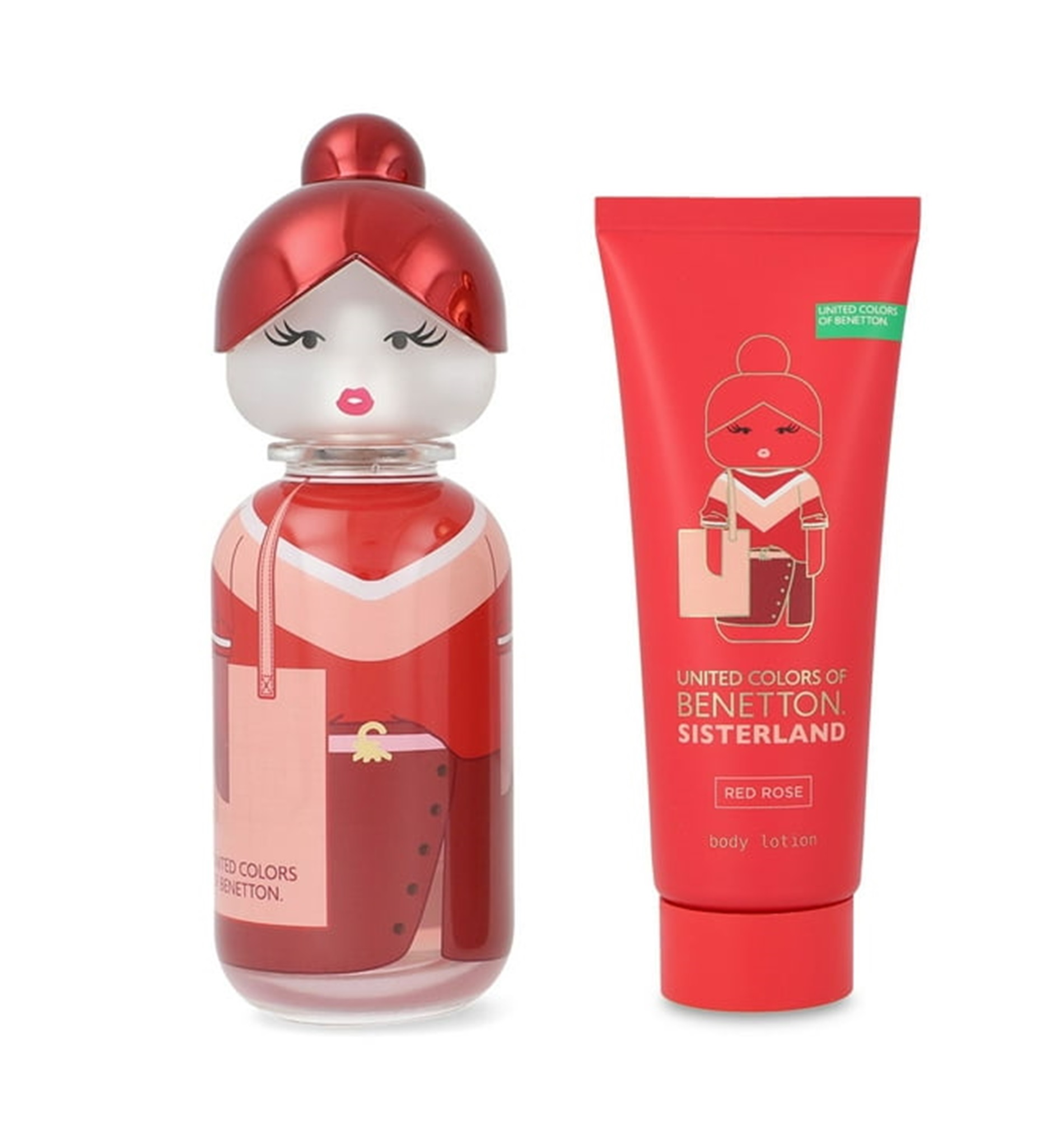 Set Sisterland Benetton Red Rose 2pzs