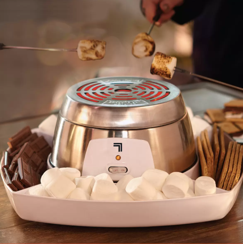 Asador para Bombones Sharper Image 3333010 + Charola y Tenedores