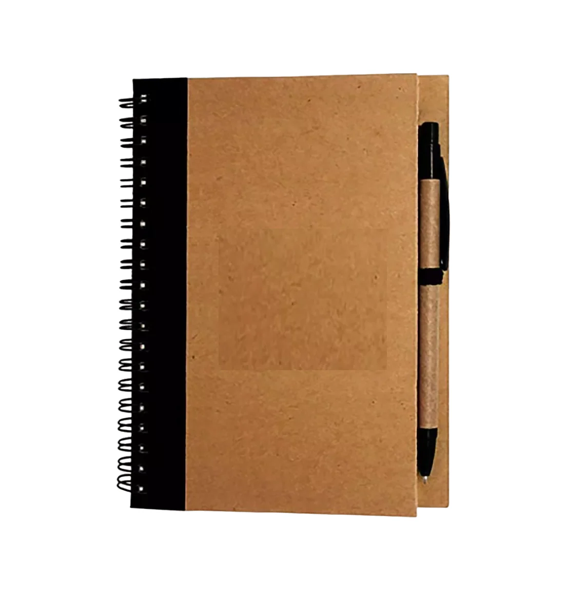 Libreta Cuaderno 1/2 Carta Pasta Dura Para Personalizar Negro/Marron