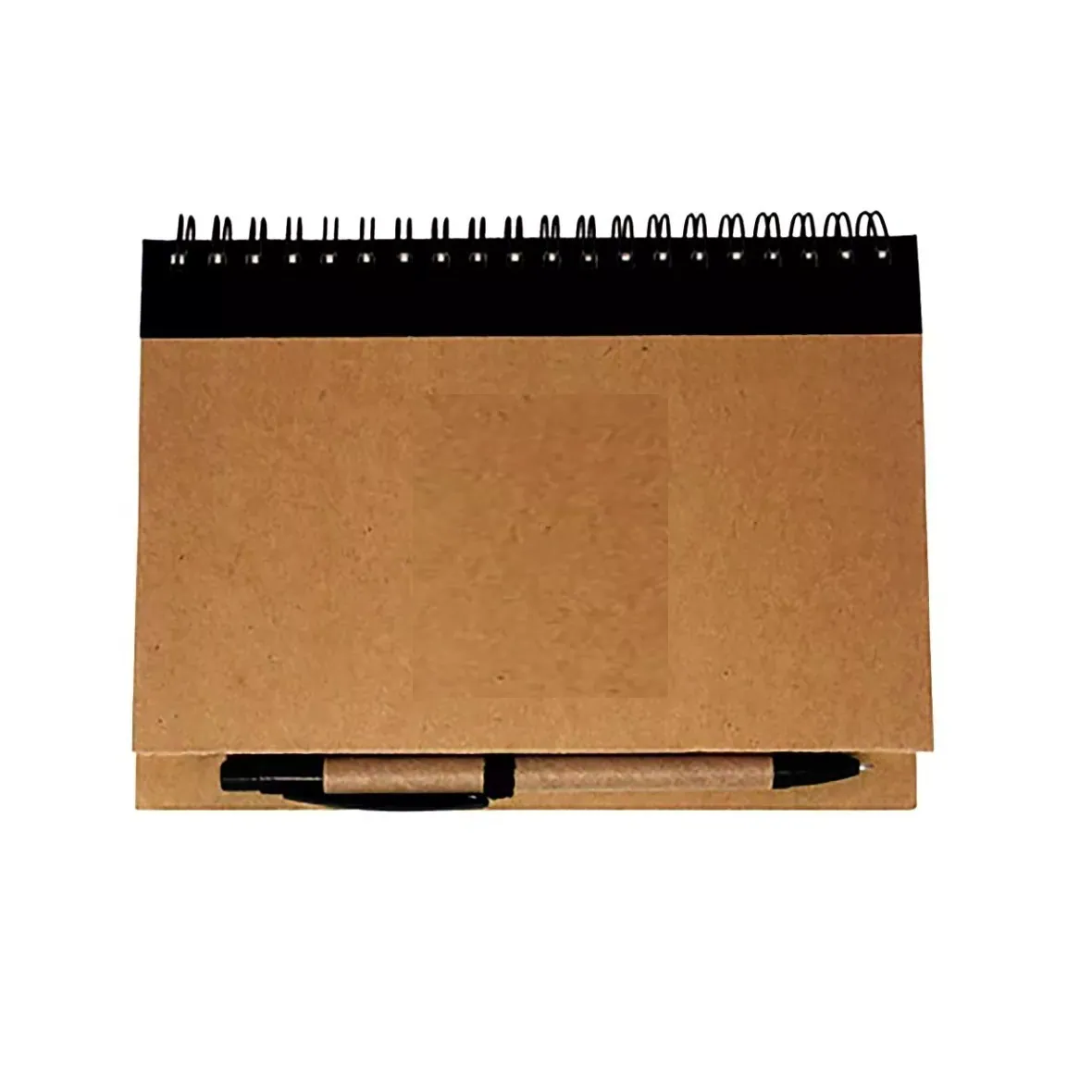 Libreta Cuaderno 1/2 Carta Pasta Dura Para Personalizar Negro/Marron
