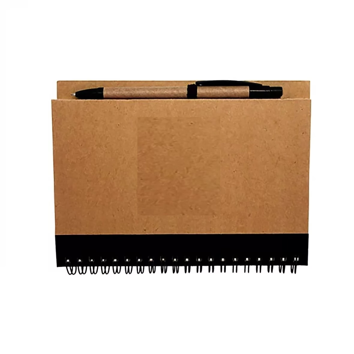 Libreta Cuaderno 1/2 Carta Pasta Dura Para Personalizar Negro/Marron