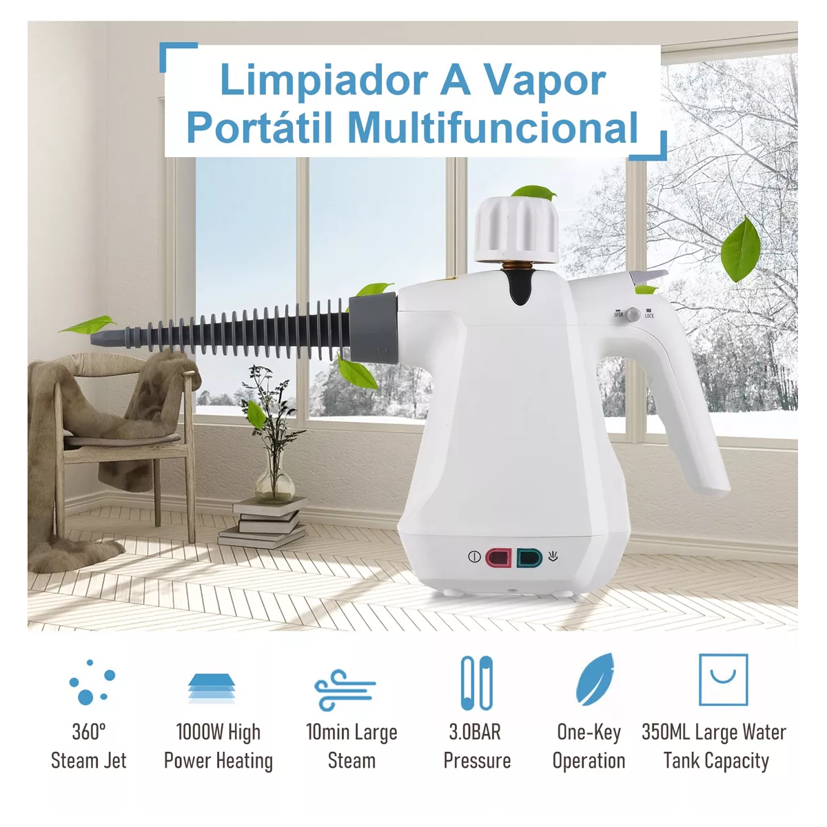 Limpiador De Vapor A Presión De Alta Temperatura De 1000w