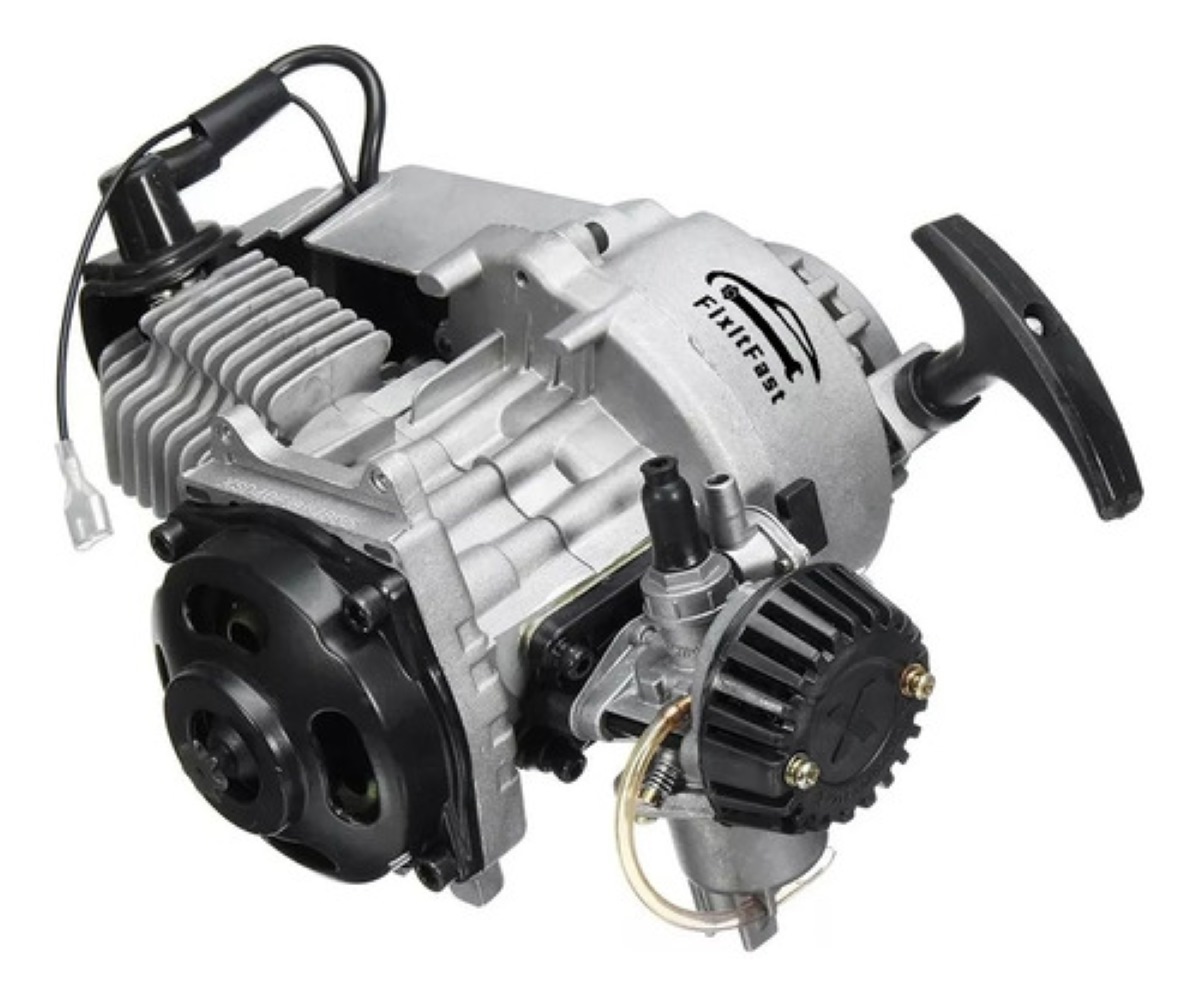 Motor De Bolsillo De 2 Tiempos Para Motocicleta Gris