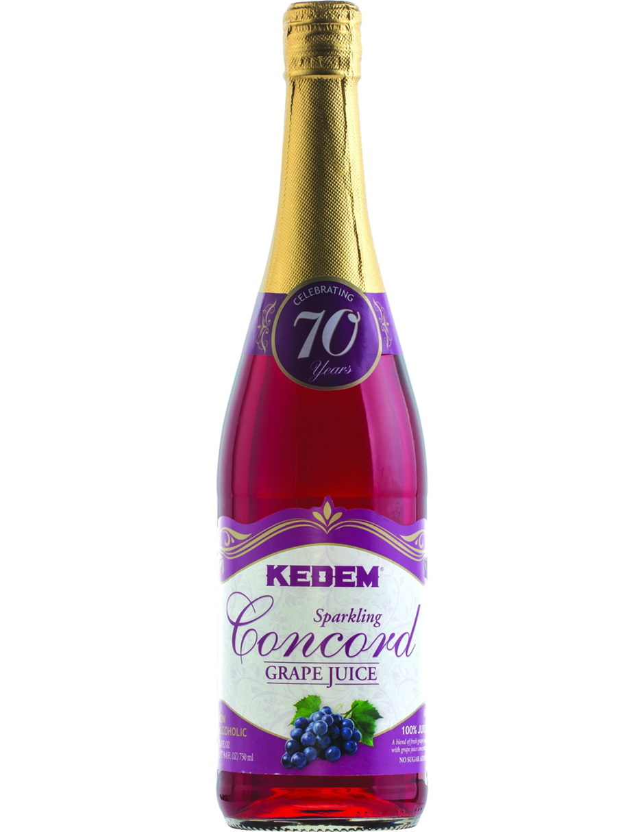 Kit de 2 - Jugos de Uva Espumoso Kedem Sparkling Concord Grape sin alcohol 750 ml