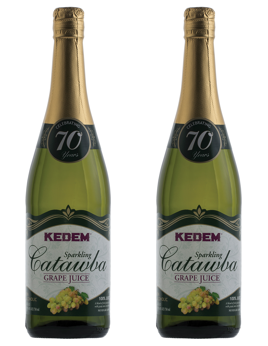 Kit de 2 - Jugos de Uva Espumoso Kedem Sparkling Concord Catawa sin alcohol 750 ml