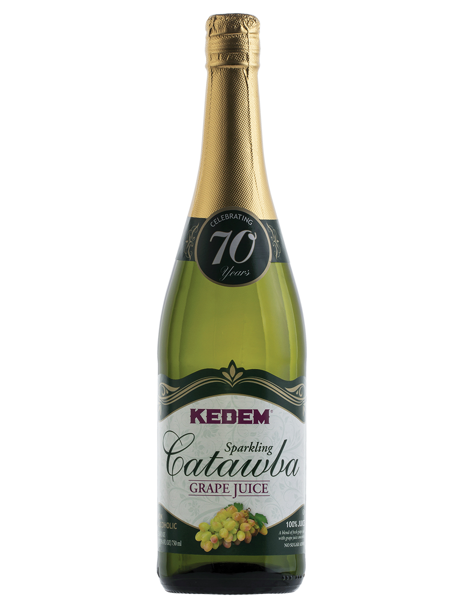 Kit de 3 - Jugos de Uva Espumoso Kedem Sparkling Concord Grape Catawa sin alcohol 750 ml