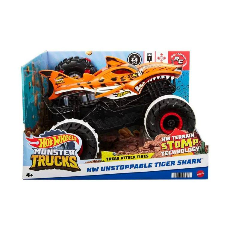 Carro a control remoto Monster Trucks Tiger Shark 1:15