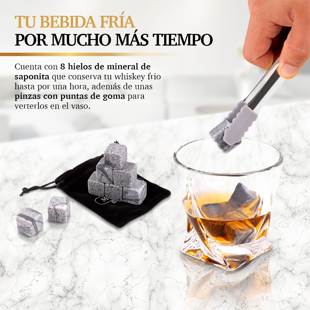 Set de Regalo con Vasos de Vidrio y Accesorios para Coctelería
