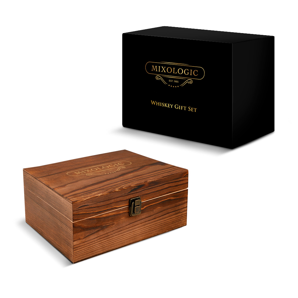 Set de Regalo con Vasos de Vidrio y Accesorios para Coctelería