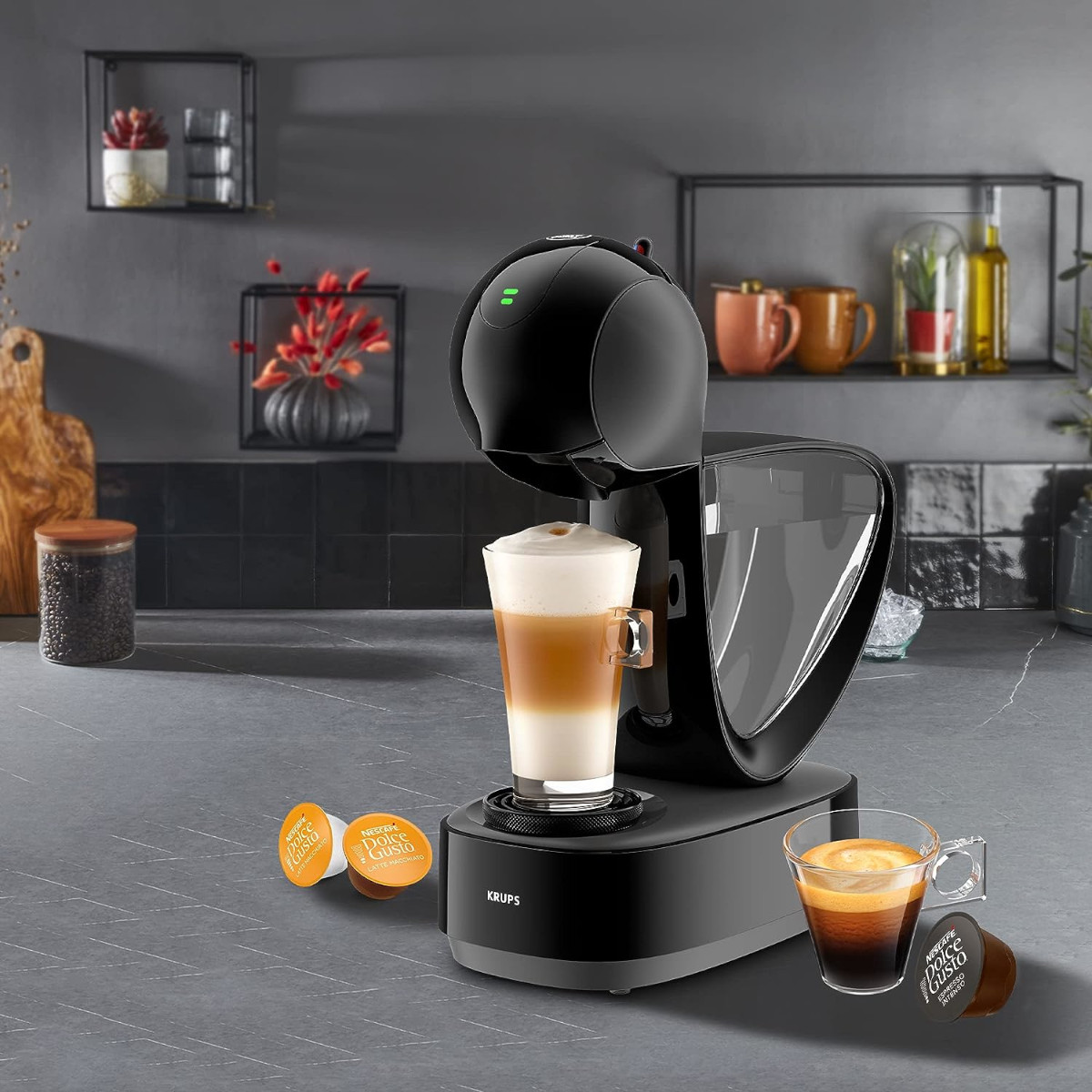 Cafetera Touch KRUPS Dolce Gusto Infinissima Negra KP2708MX