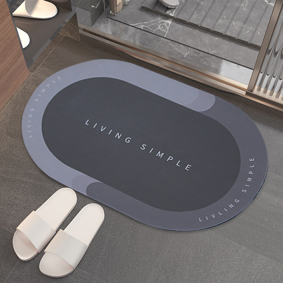 Tapete de Baño Ultra Absorbente y Antideslizante Extragrande