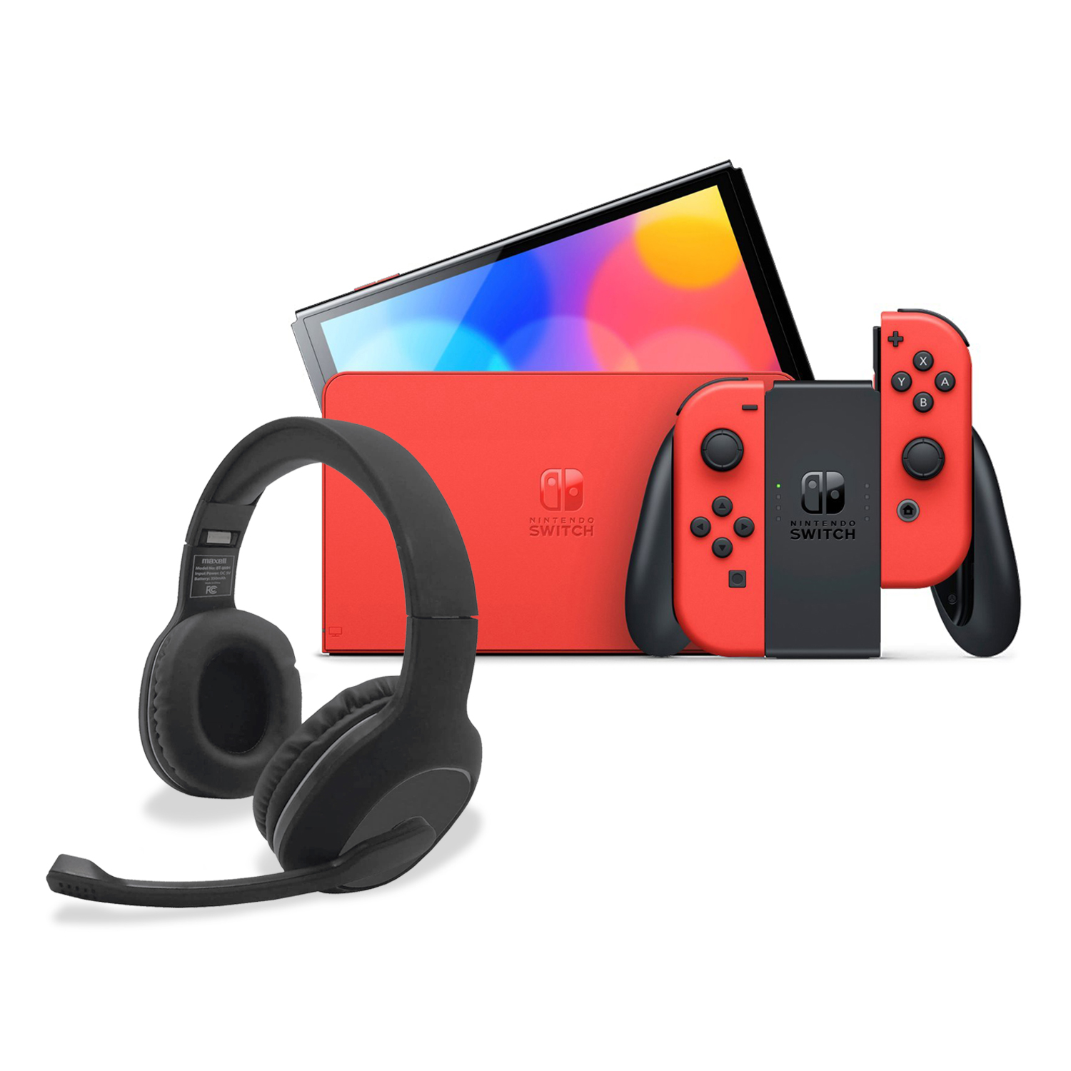NINTENDO SWITCH OLED MARIO 64GB MÁS AUDIFONOS