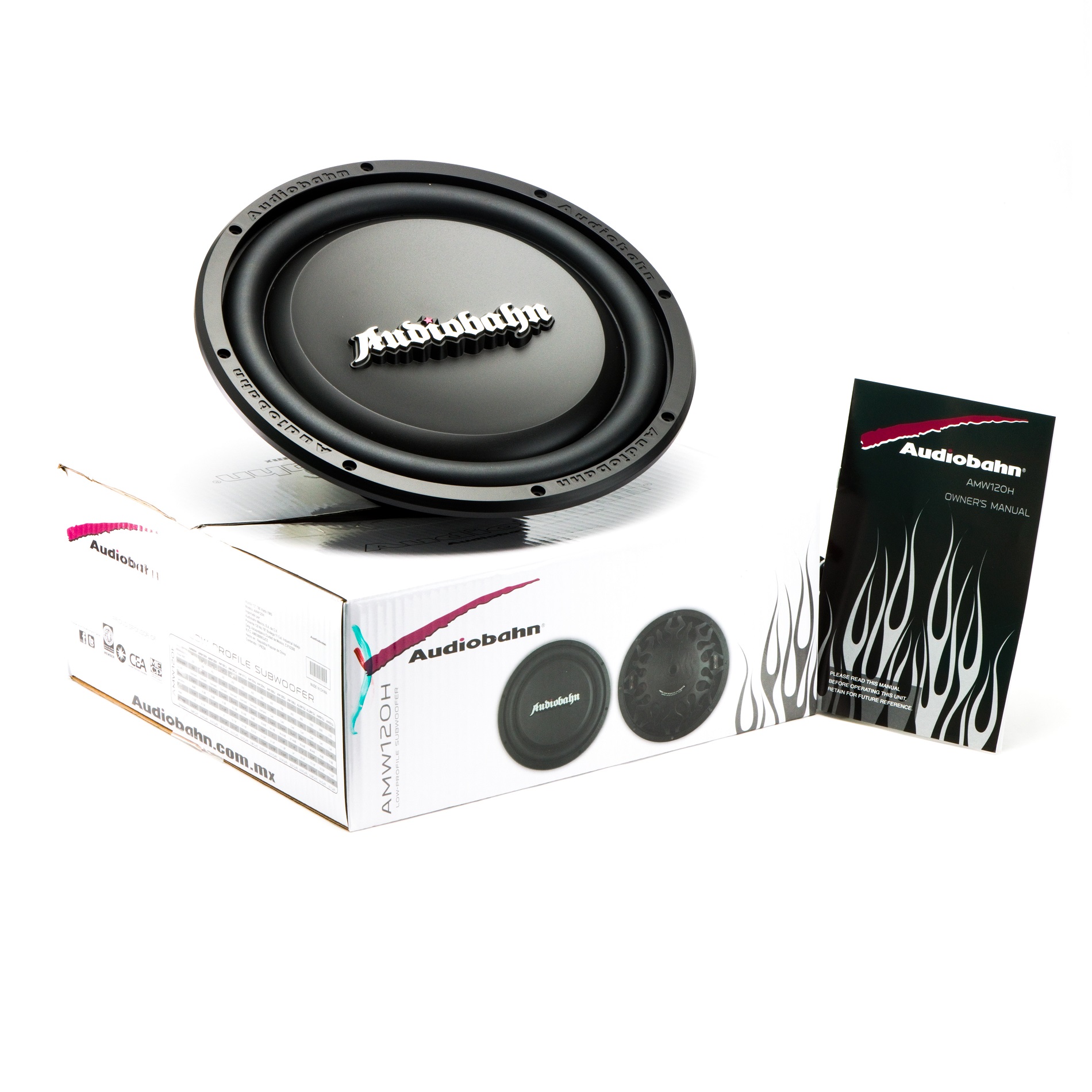 Subwoofer Amw120h Audiobahn Slim 12 Doble Bobina 400 Watts RMS
