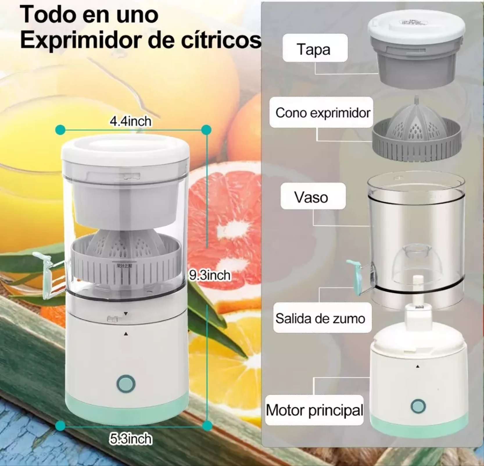 Exprimidor extractor de jugos 