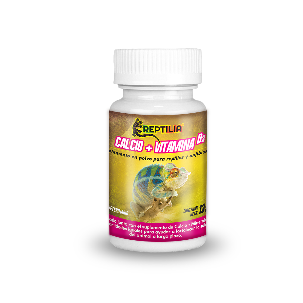 SUPLEMENTO DE CALCIO C/VITAMINA D3 P/REPTILES 135 G