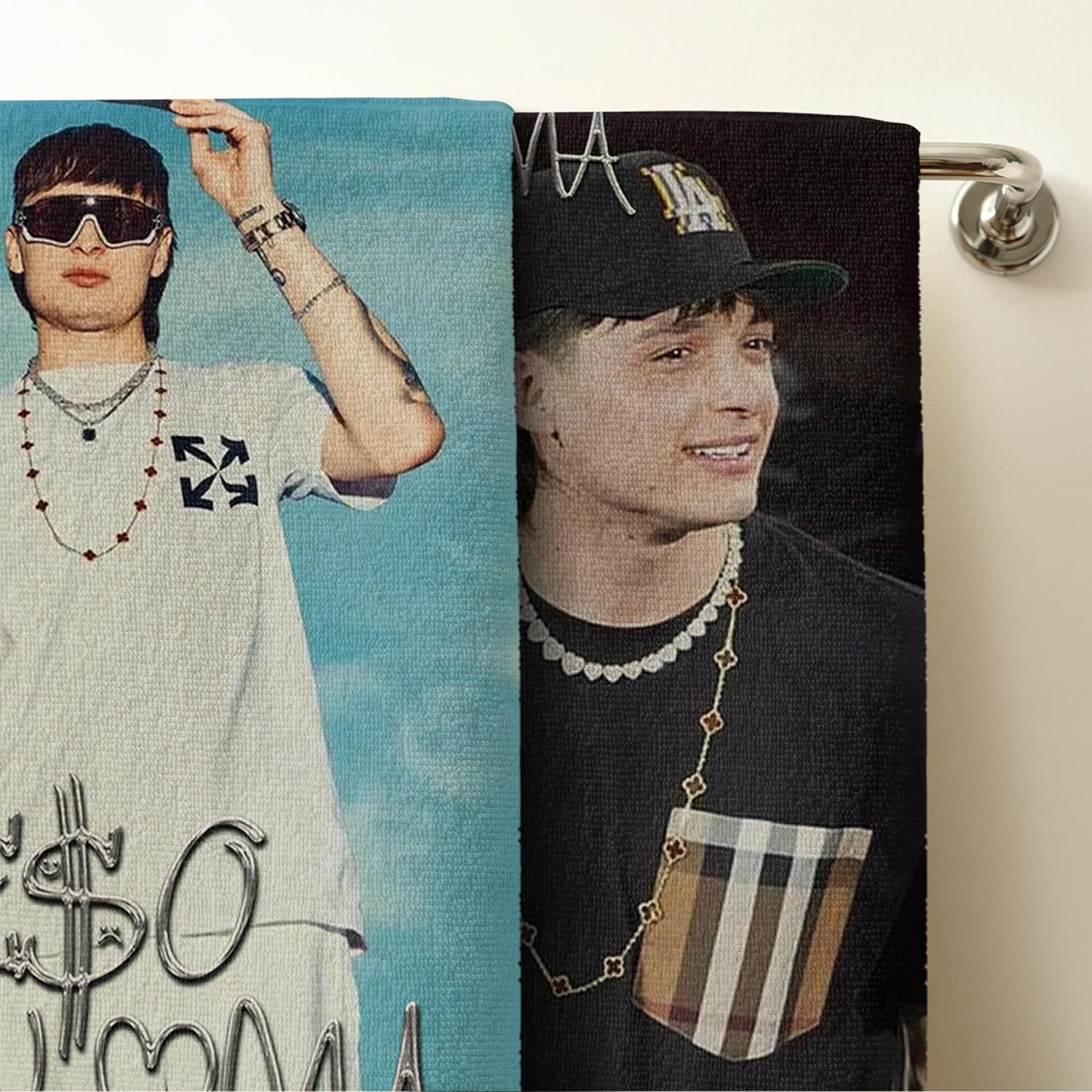 Set 2 Toallas De Baño Diseño Peso Pluma Microfibra de Poliéster.