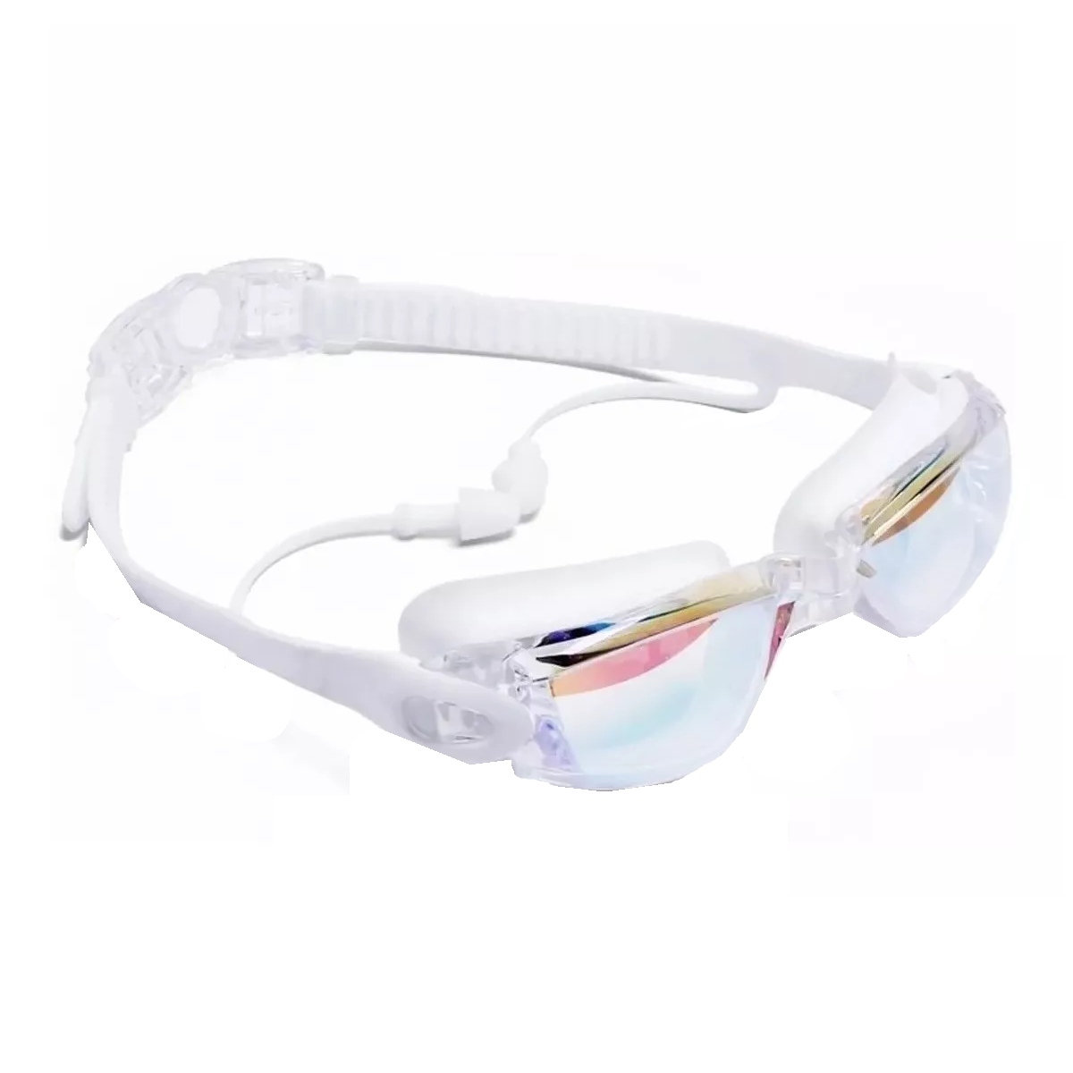 Gogles Natacion Arena Gafas Sin Fugas Protecci Uv Antiempaño Blanco