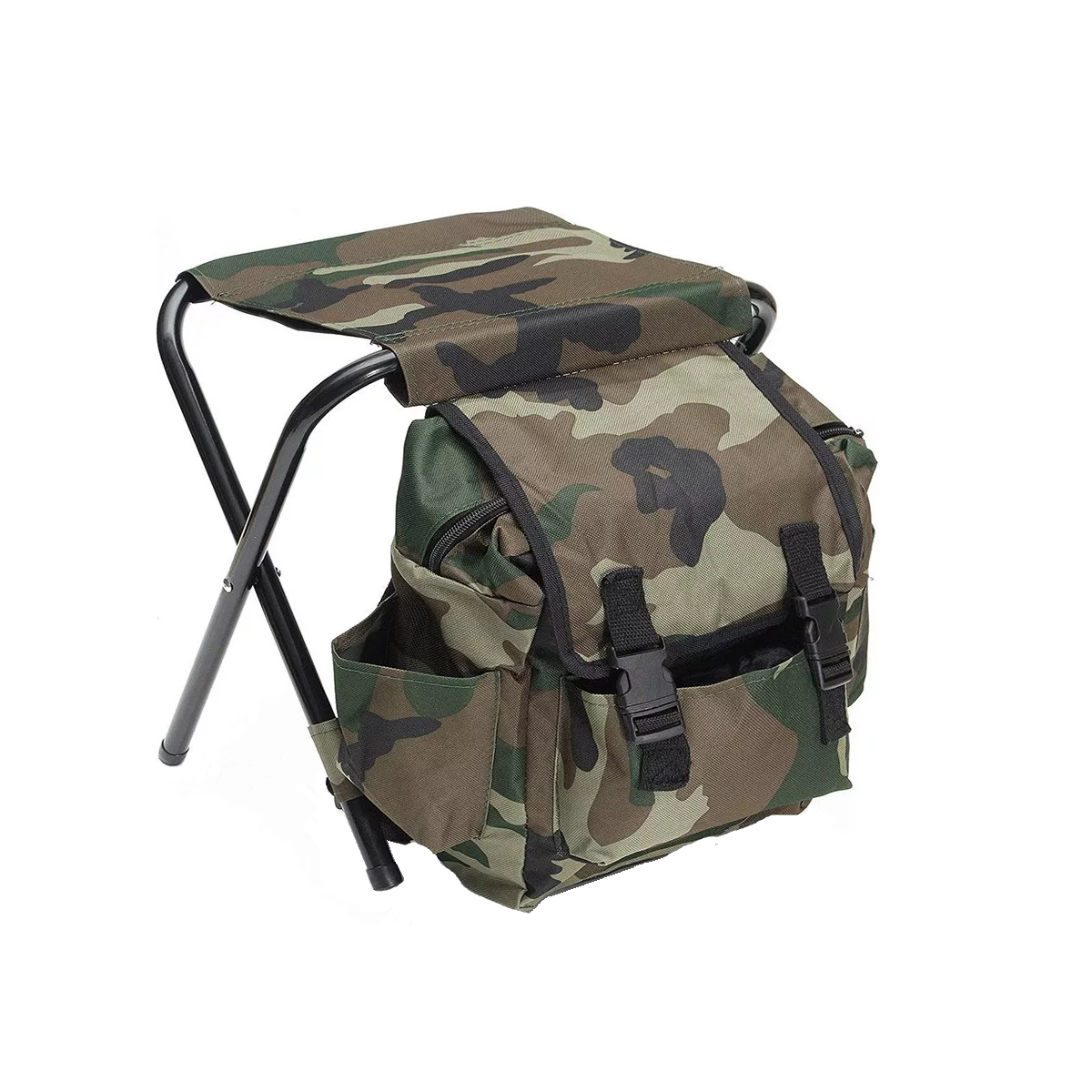 Mochila Y Asiento Plegable Multifuncional Para Exteriores