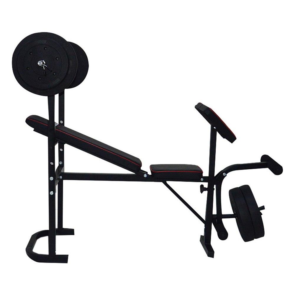 Banco Multifuncional con Barra y Discos 55kg WORKOUTB55KG SPARTA BANSPA0001