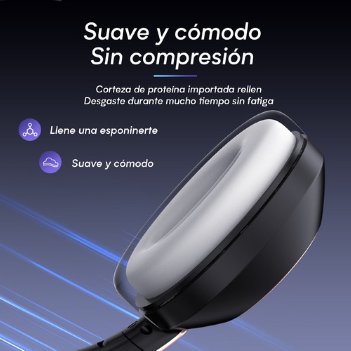 Audífonos Inalámbricos Diadema Bluetooth A2-Series Color Negro