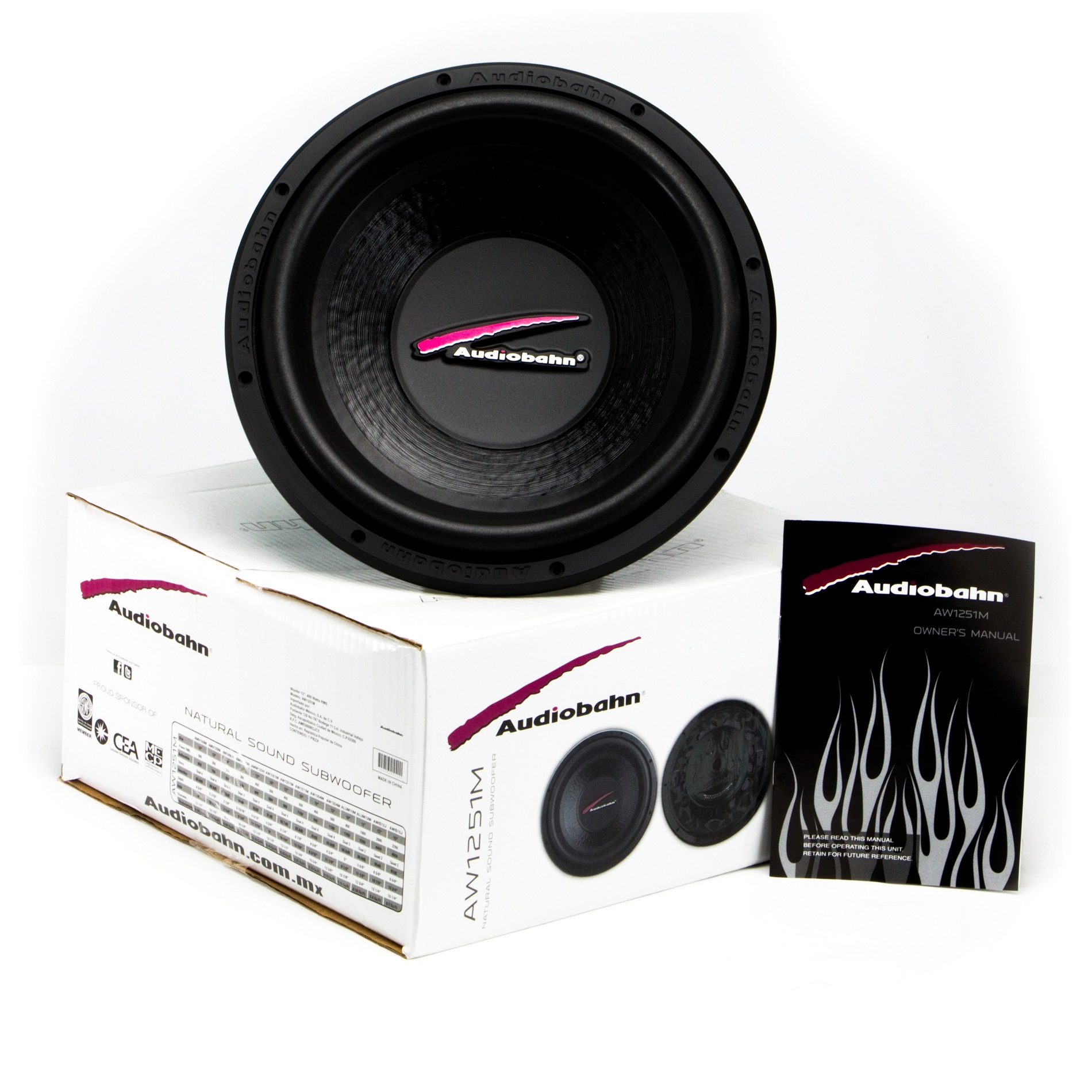 Subwoofer Audiobahn Aw1251m 12" Doble Bobina 400w Alta Potencia