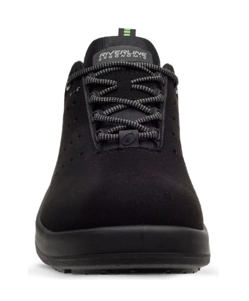 Zapato de seguridad negro-verde Arn 01 Aeron RIVERLINE 