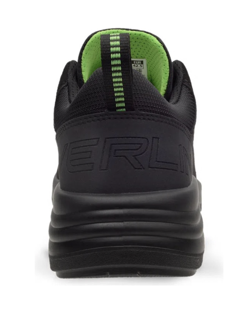 Zapato de seguridad negro-verde Arn 01 Aeron RIVERLINE 