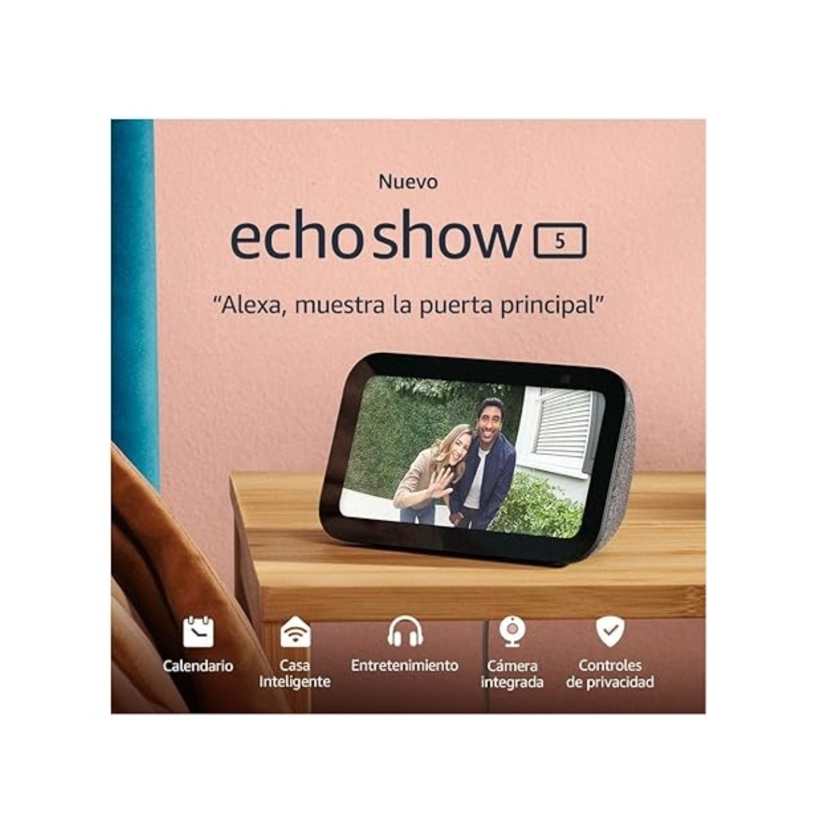 PANTALLA INTELIGENTE ECHO SHOW 5 3RA GEN SMART DISPLAY C/ALEXA NEGRO ALBY1