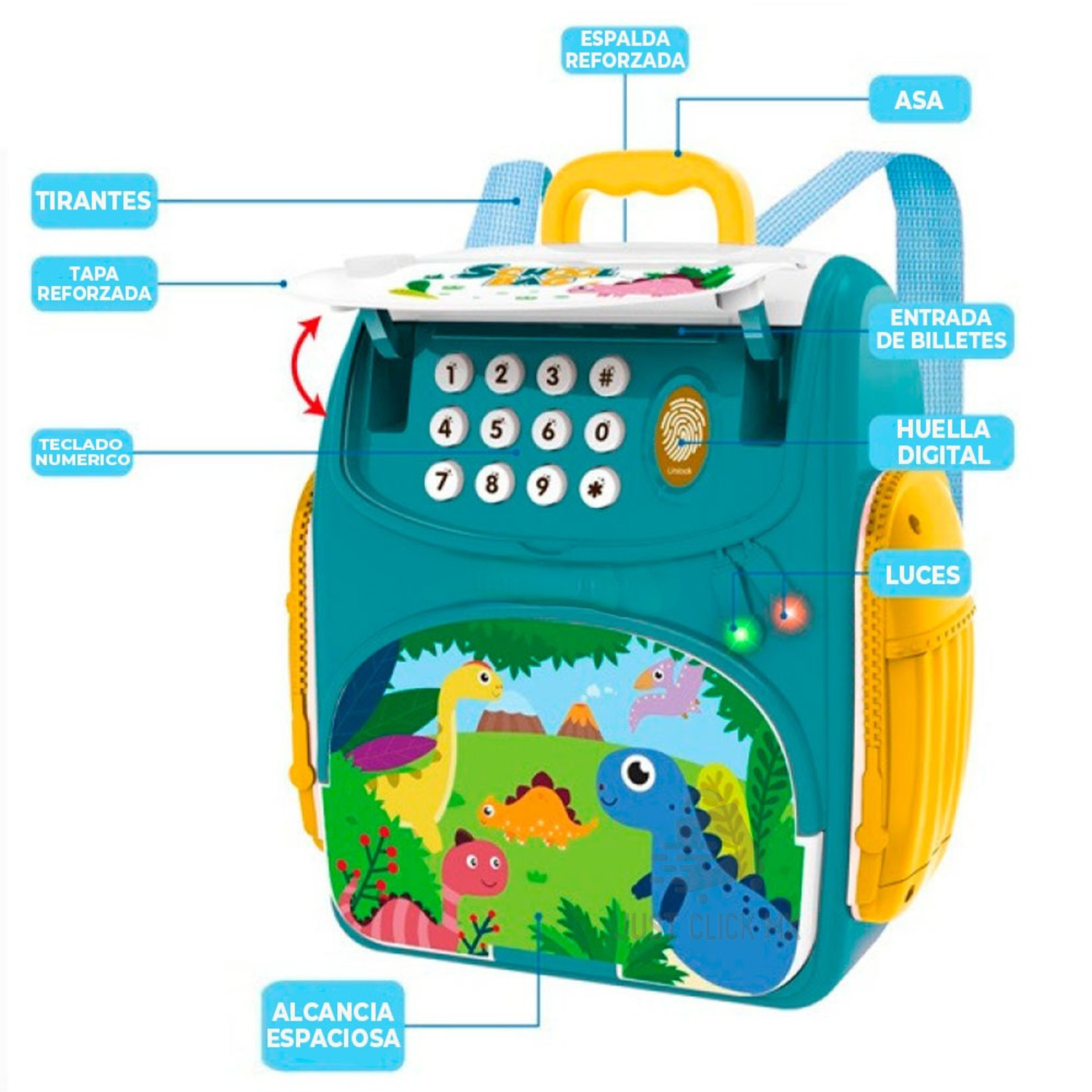 Alcancía Electrónica En Forma De Mochila Infantil