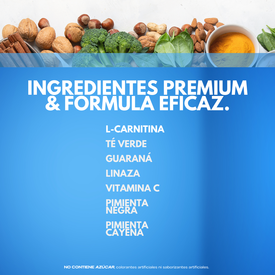 Suplemento En Cápsulas Flairfit Thermoburner, Formulación Premium L- Carnitina, Té Verde , Guaraná, Vitaminas , Linaza , Pimienta Negra En Pote 60 Cápsulas