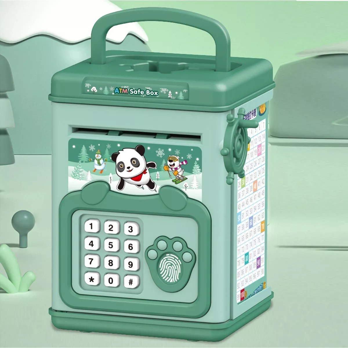 Alcancía Electrónica de Juguete para Niños y Niñas Cajero automático Caja  Fuerte
