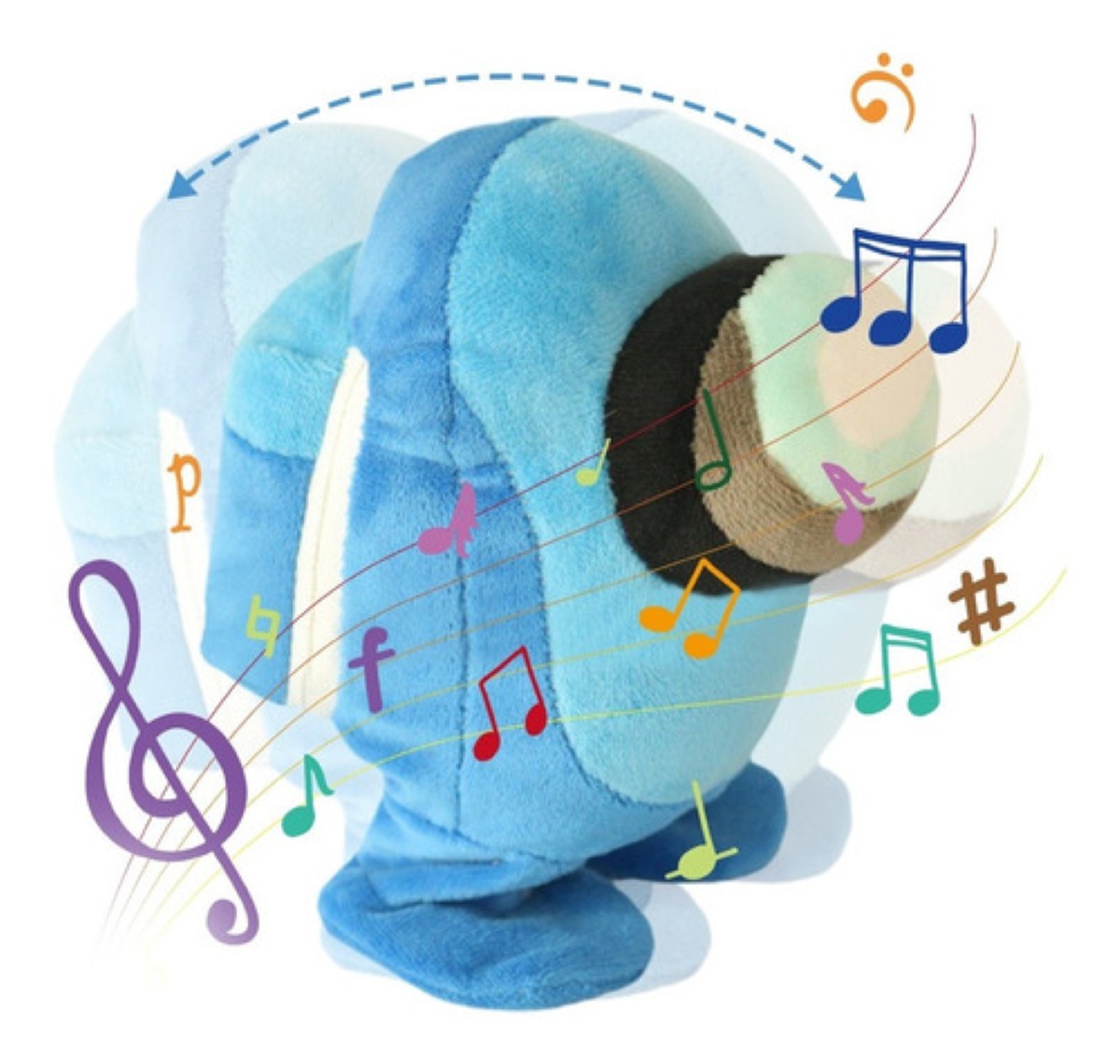 Peluche Among  Camina Graba Y Repite Lo Que Dices Azul