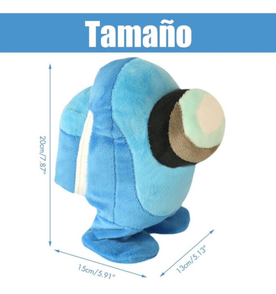 Peluche Among  Camina Graba Y Repite Lo Que Dices Azul