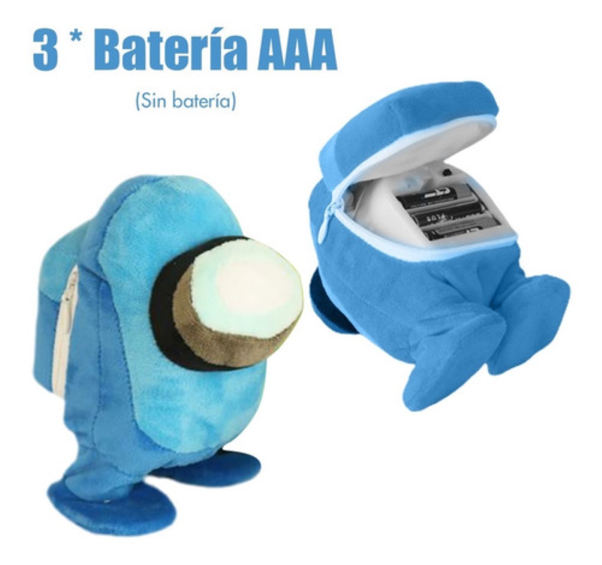 Peluche Among  Camina Graba Y Repite Lo Que Dices Azul