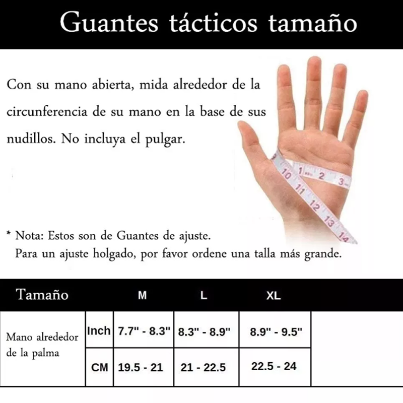 Guantes Tacticos Militar Completos Dedo Completo
