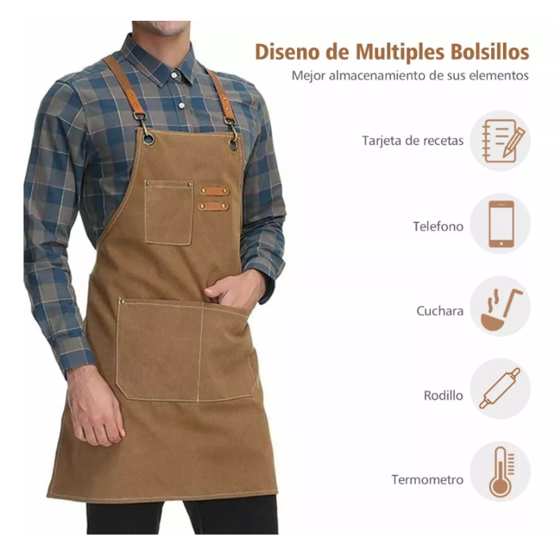 Mandiles De Cocina Multiuso Impermeable Mandiles Para Chef.