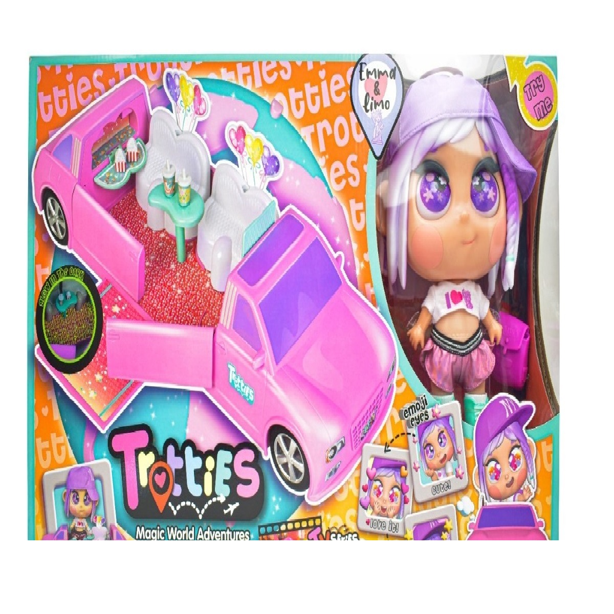 Muñeca Trottie Emma Y Limo Magic Limusina World Adventures