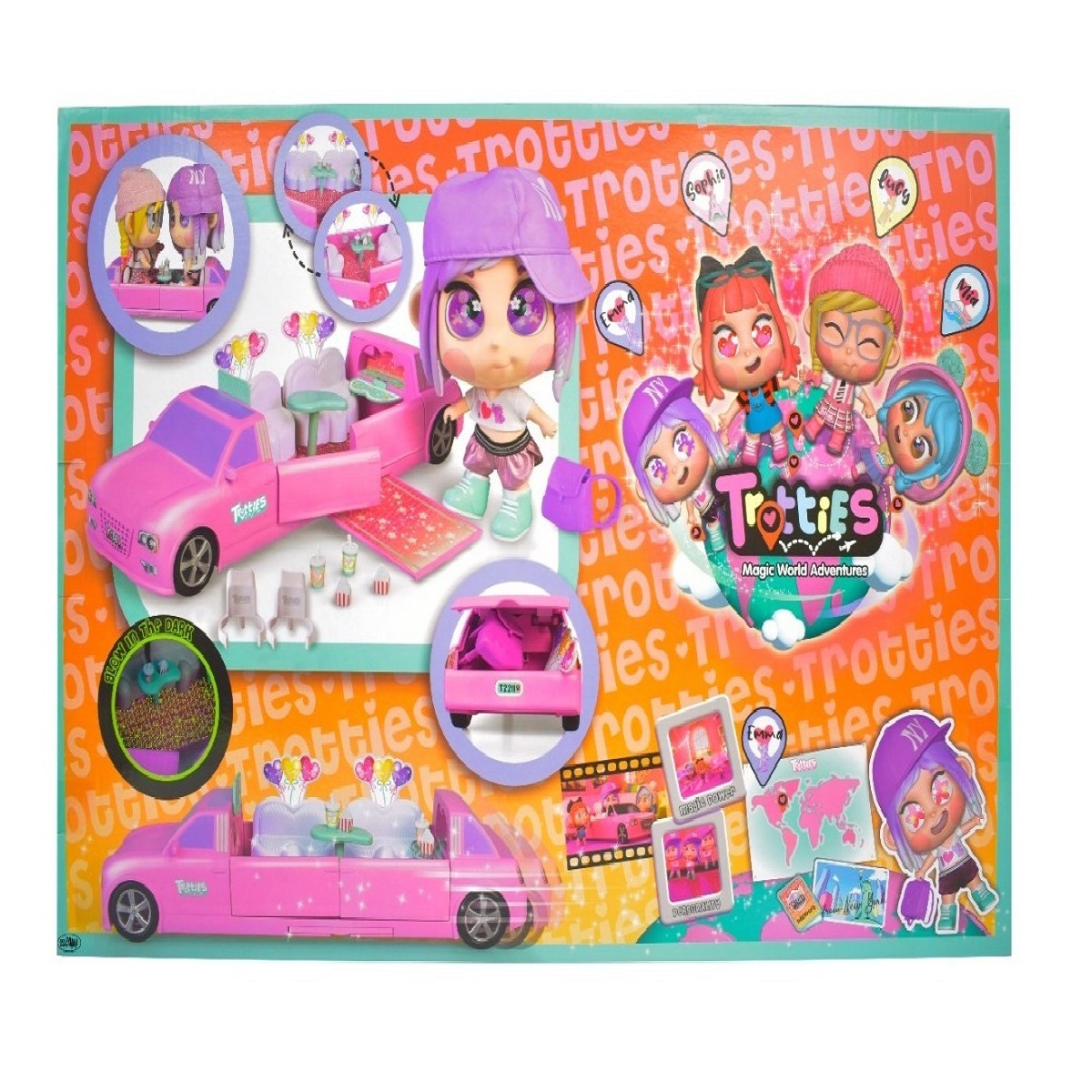 Muñeca Trottie Emma Y Limo Magic Limusina World Adventures
