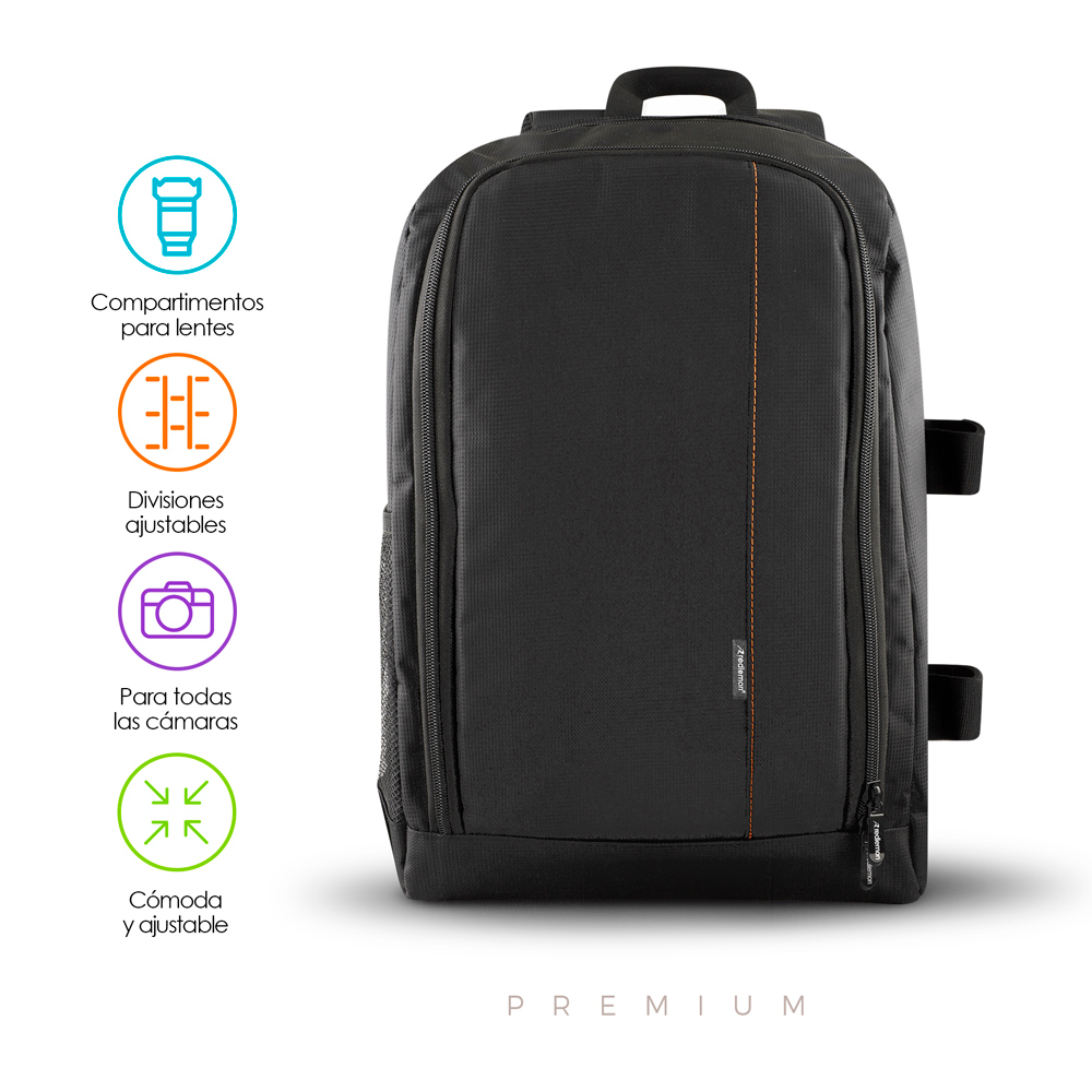 Mochila para Cámara Fotográfica con Compartimentos M-3000 