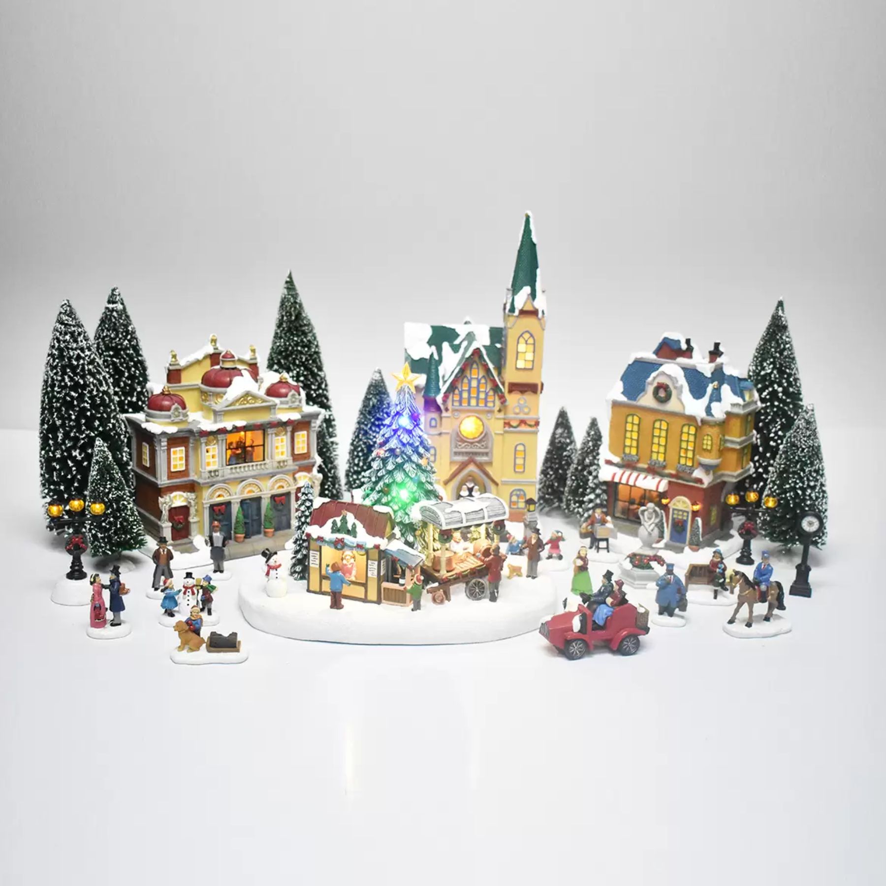 Villa Navideña Iluminada y Musical 30 Pzas Multicolor - CST