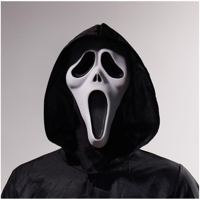 Disfraz de Terror Scream MXREA-001-3 1 pza, 30x17x6cm Plástico PVC BlancoNegro Máscara Scream, ScreamMask
