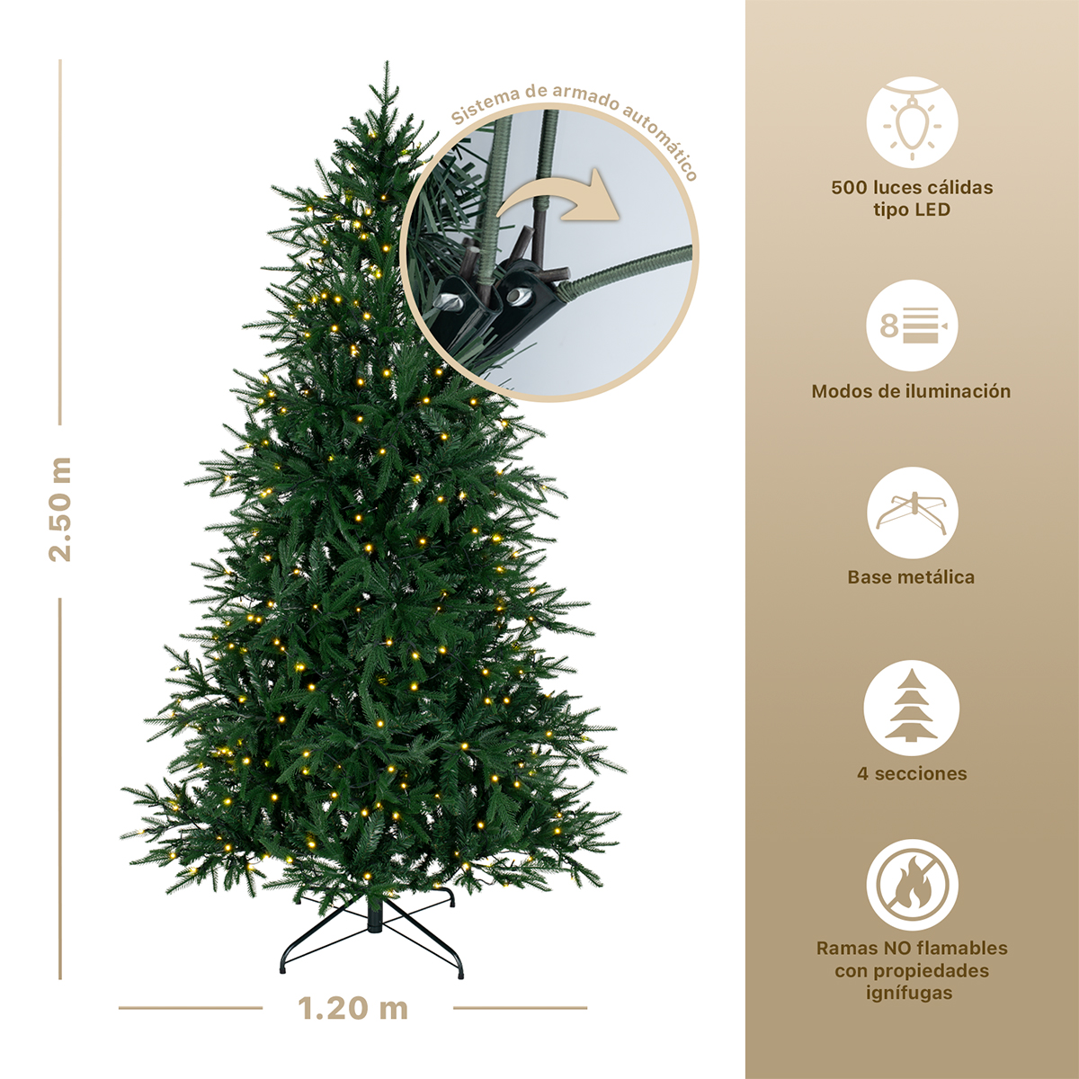 Arbol Navidad Plegable Tren Arbol Navidad Árbol De Navidad Espiral  Preiluminado - 210cm - 341 Luces LED Multicolor árbol Plegable De Navidad  Decorado Pino De Navidad, image size:1200x1200