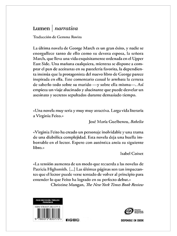 La señora March Autor Virginia Feito