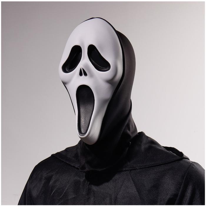 Costum Scream MXREA-003-6 3 pzas, 30x17x6cm Plástico PVC BlancoNegro Máscara Scream, ScreamMask