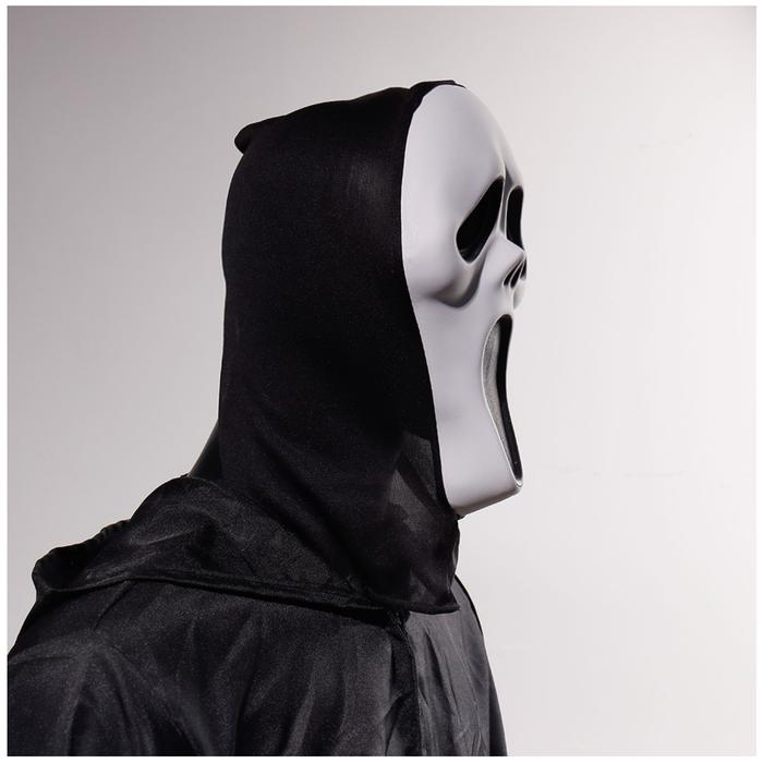 Accesorios de Disfraz de Ghost Face MXREA-003-3 3 pzas, 30x17x6cm Plástico PVC BlancoNegro Máscara Scream, ScreamMask